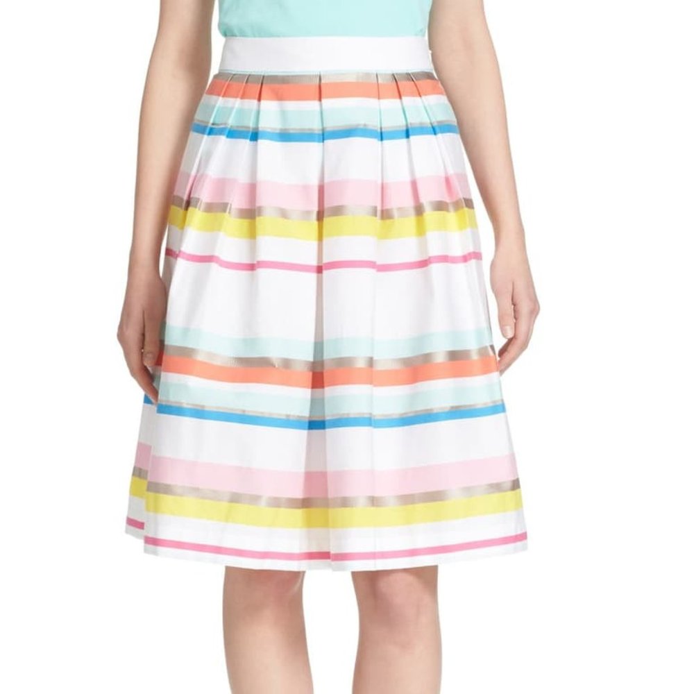 Kate Spade New York Ribbon-Striped Skirt